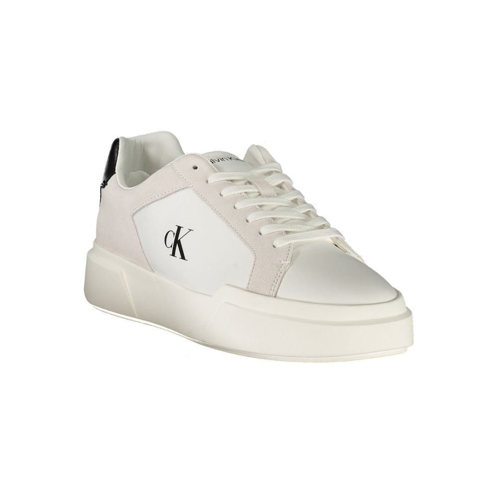 Calvin Klein Bianco Leather Men Sneaker Calvin Klein