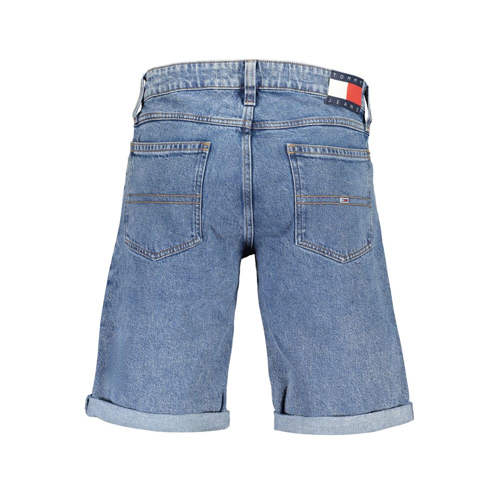Tommy Hilfiger Blue Organic Cotton Men Short Tommy Hilfiger