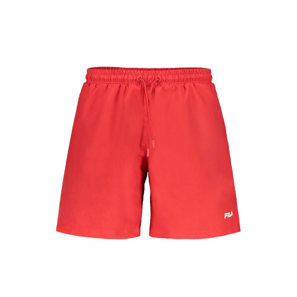 Fila Rosso Polyester Men's Swim Boxer Fila