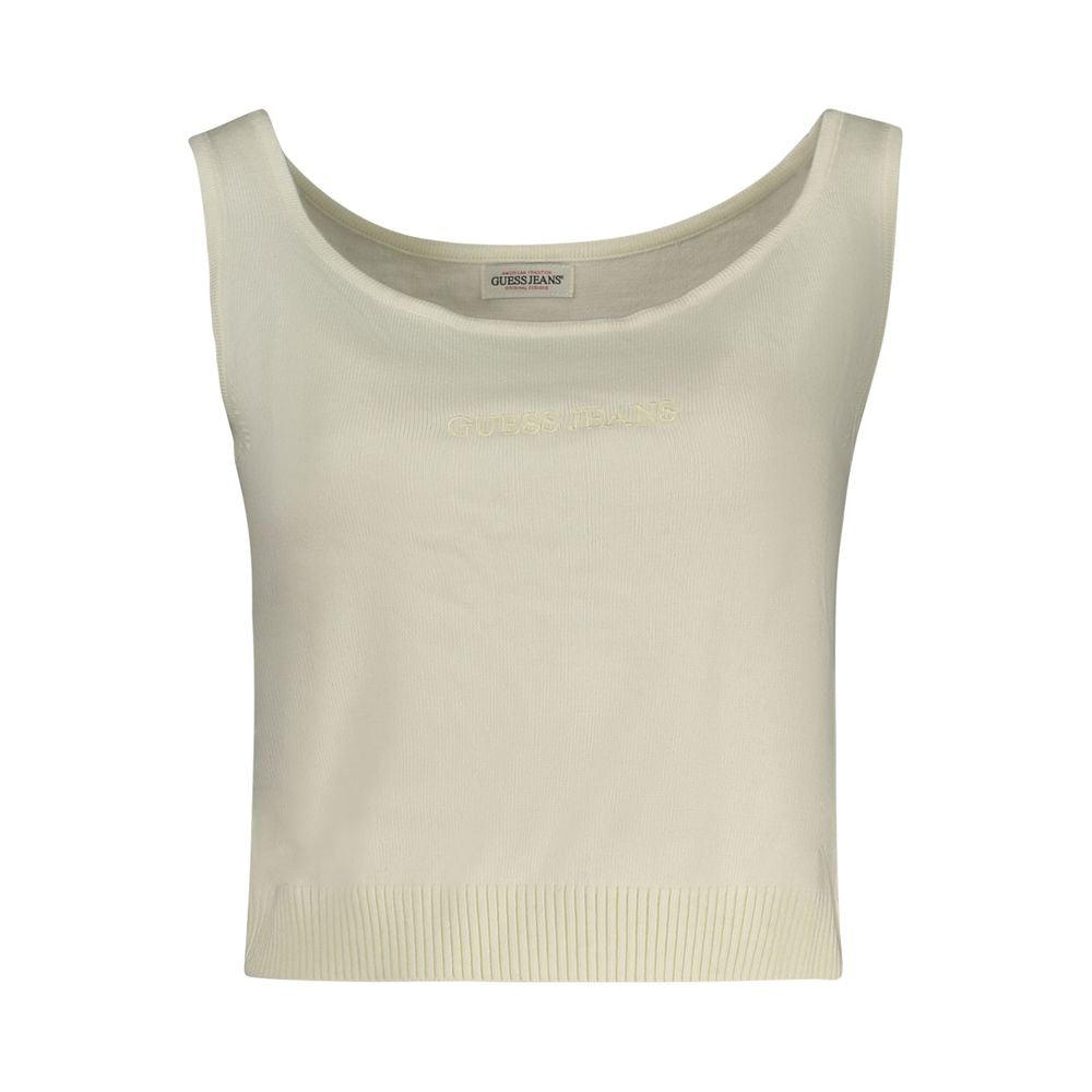 Guess Jeans Bianco Poliestere Women Shirt Guess Jeans