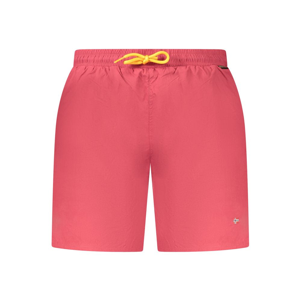 Napapijri Rosso Poliammide Men's Swim Boxer Napapijri