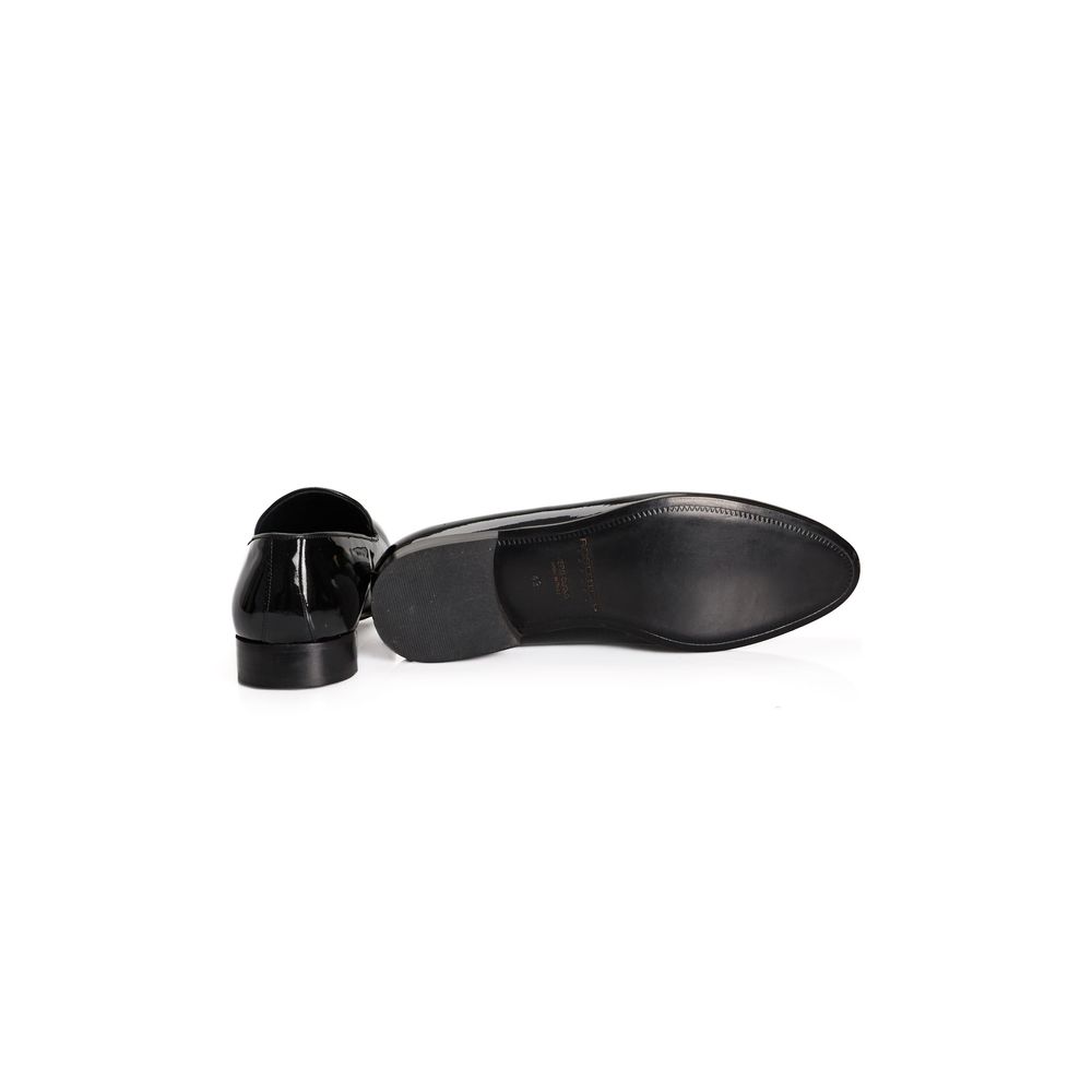 Roberto Pepe Luxury Black Calfskin Men Loafer