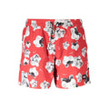Karl Lagerfeld Red Polyester Men's Swim Trunk
