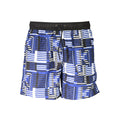 Karl Lagerfeld Blu Polyester Men Swim Boxer
