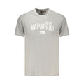 Napapijri Grigio Cotton Men T-Shirt Napapijri
