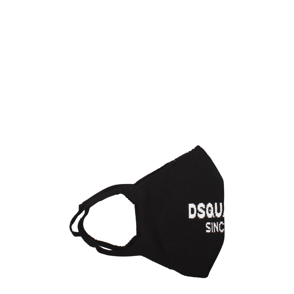 Dsquared² Black Polipropilene Facemask