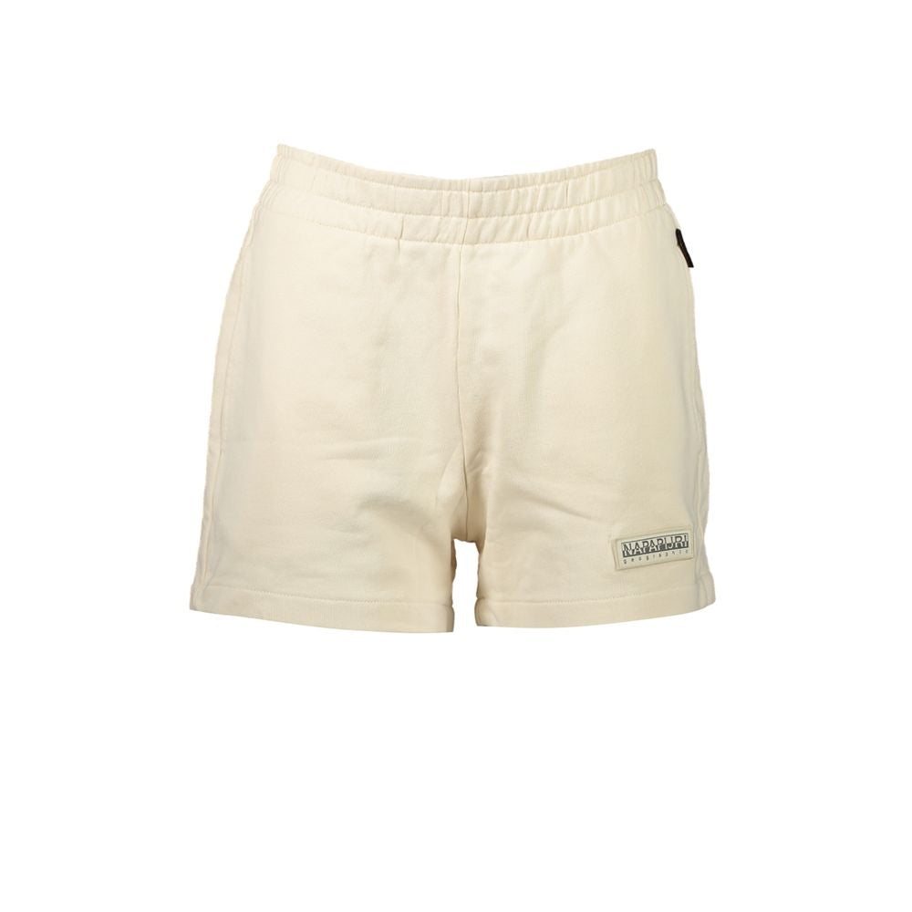 Napapijri Beige Cotton Women Jogger Pant Napapijri