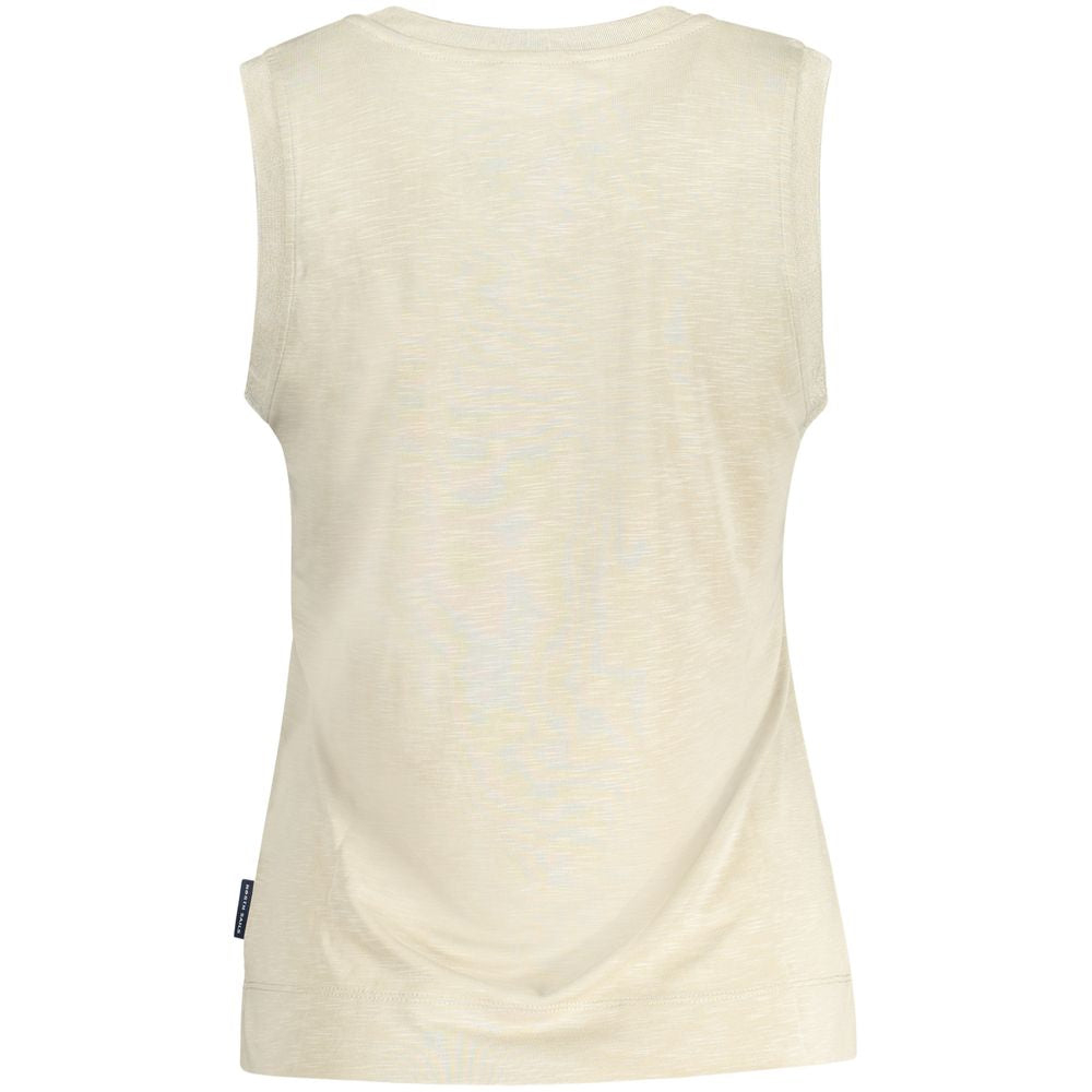North Sails Beige Modal Women Tank Top North Sails