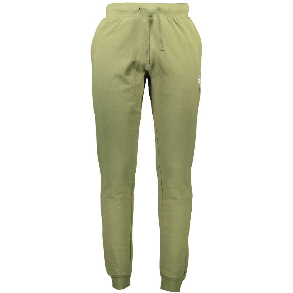 Sergio Tacchini Verde Cotton Men's Sweatpants Sergio Tacchini