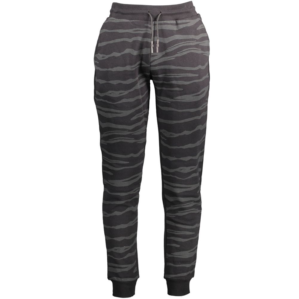 Cavalli Class Black Cotton Men's Sweatpants Cavalli Class