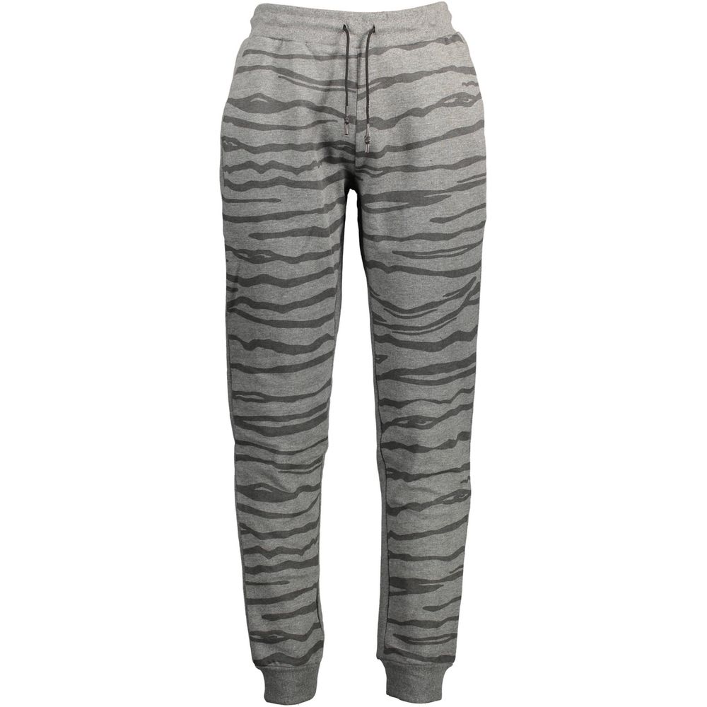 Cavalli Class Grigio Cotton Men's Sports Trouser Cavalli Class