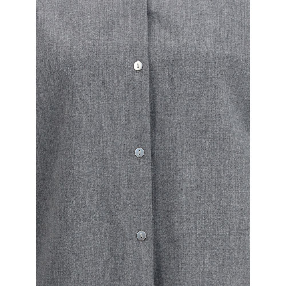 The Latest Gray Wool Oves Aries Shirt