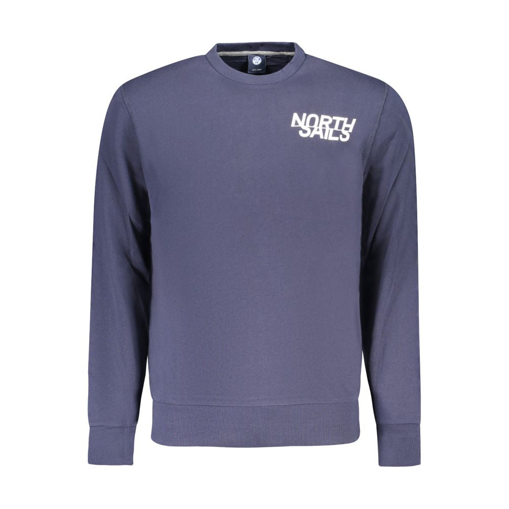 North Sails Blue Cotton Men's Sweatshirt