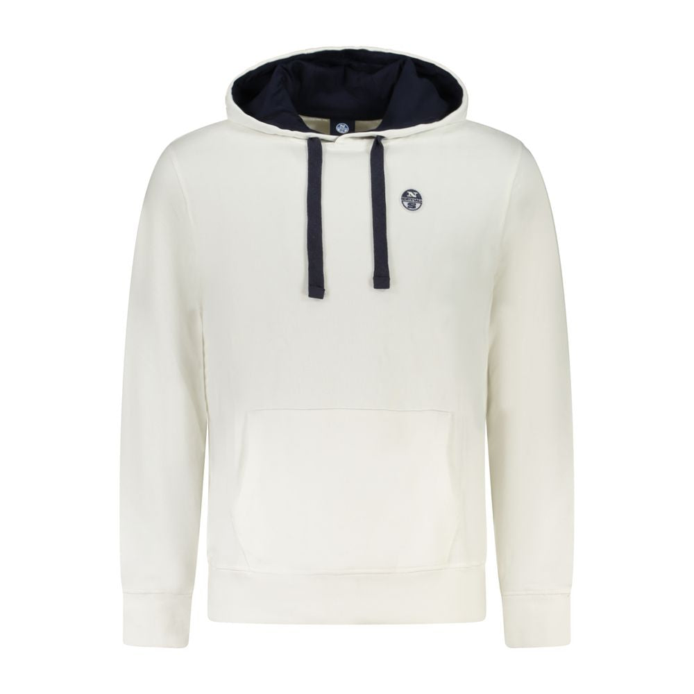 North Sails White Cotton Men's Hooded Sweatshirt