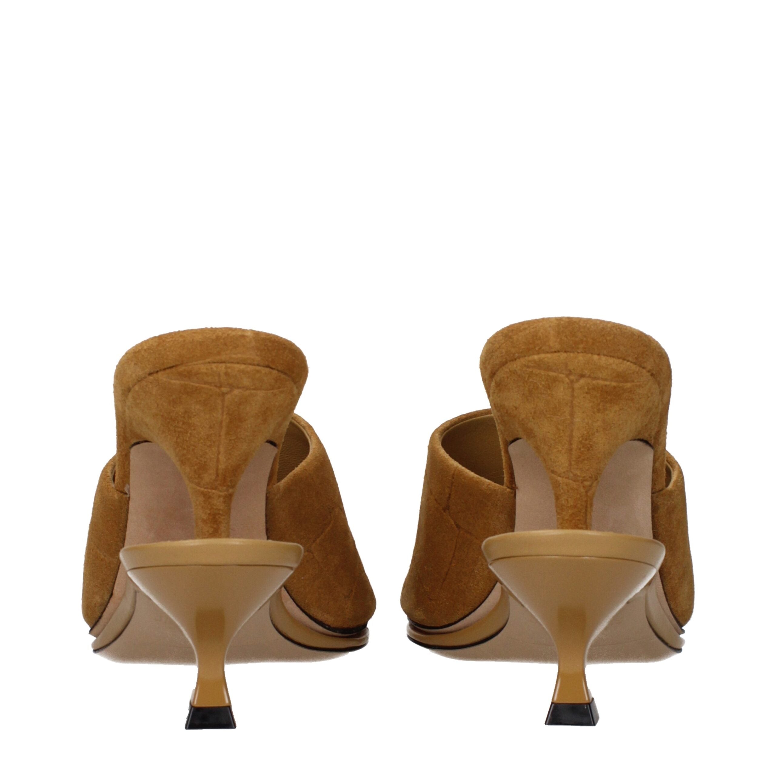Jacquemus Brown Leather Stiletto Heel Sandals