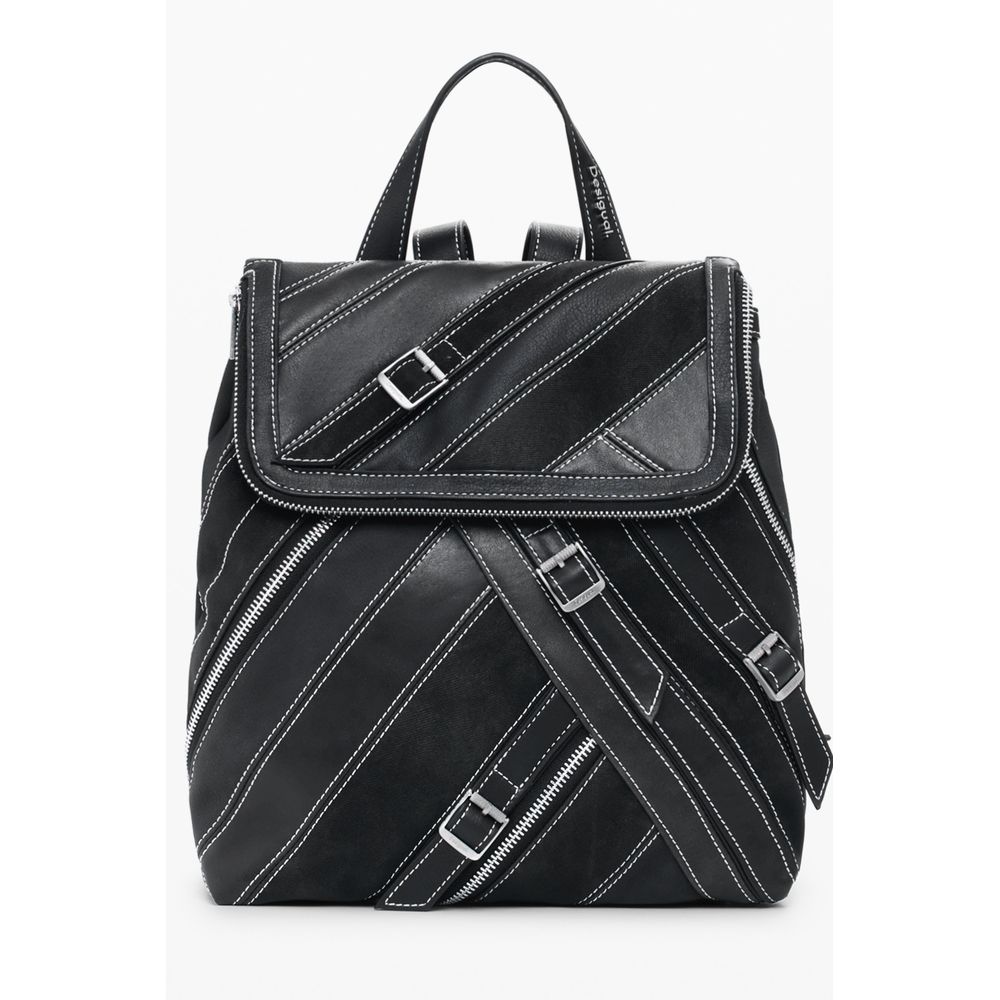 Desigual Black Polyurethane Women Backpack Desigual