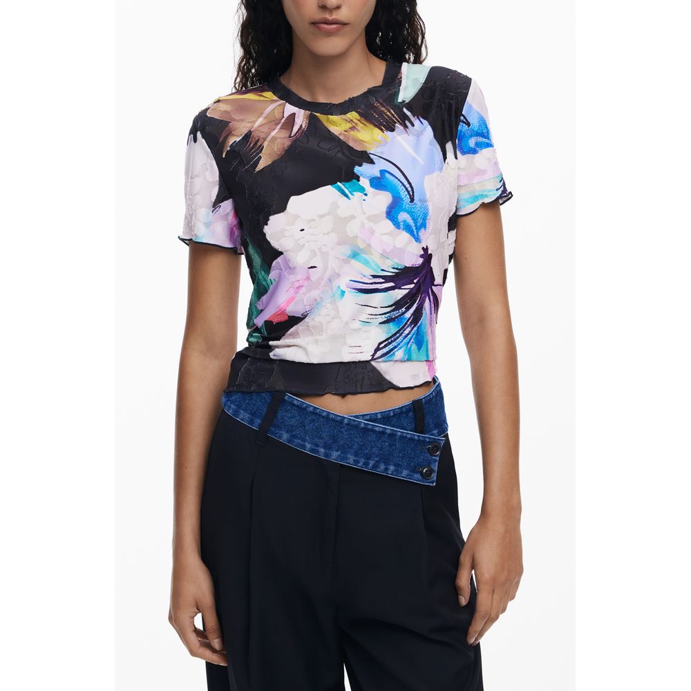 Desigual Black Polyester Women T-Shirt Desigual