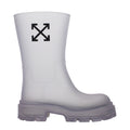 Off-White Transparent Pvc Ankle Boots
