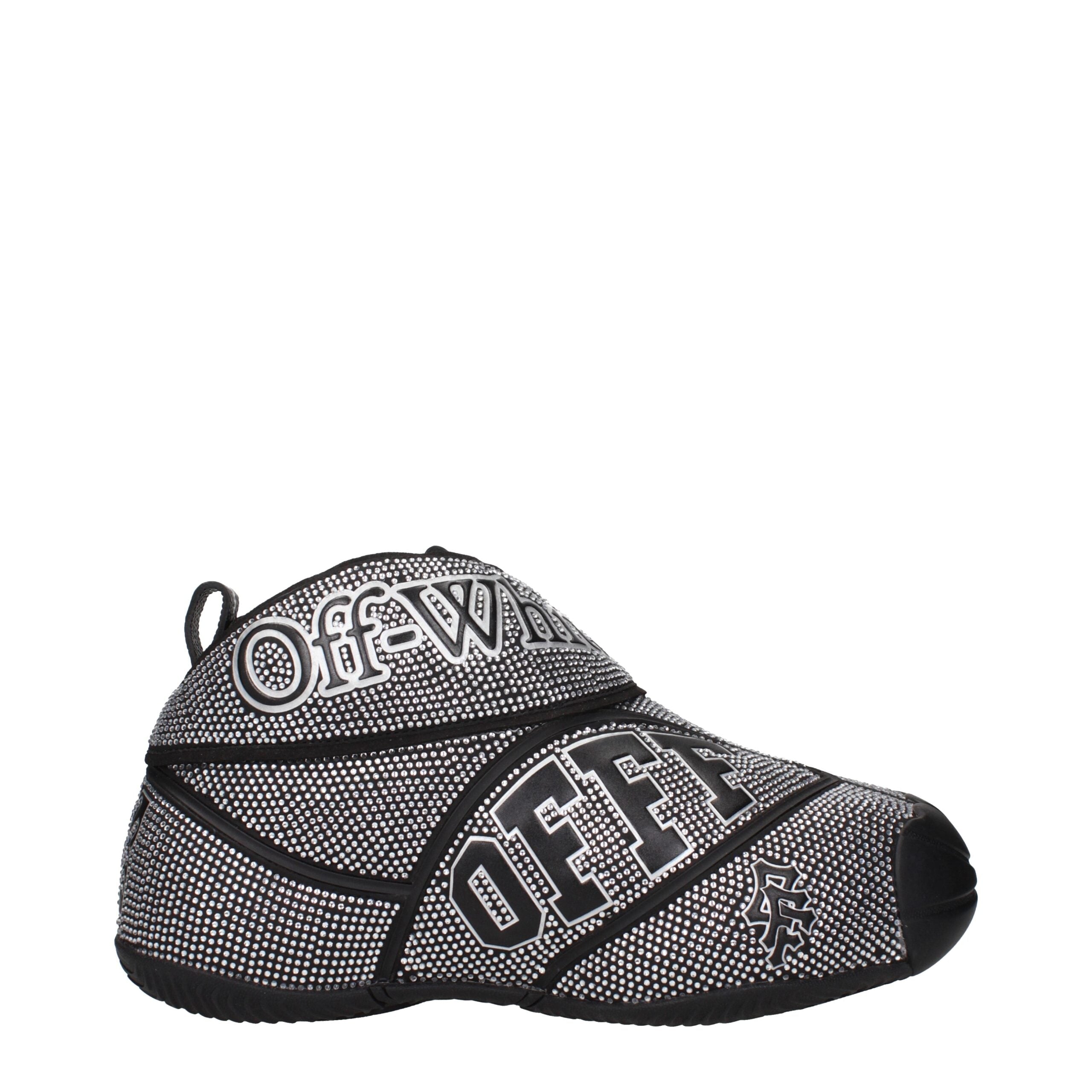Off-White Black Cotton Sneakers