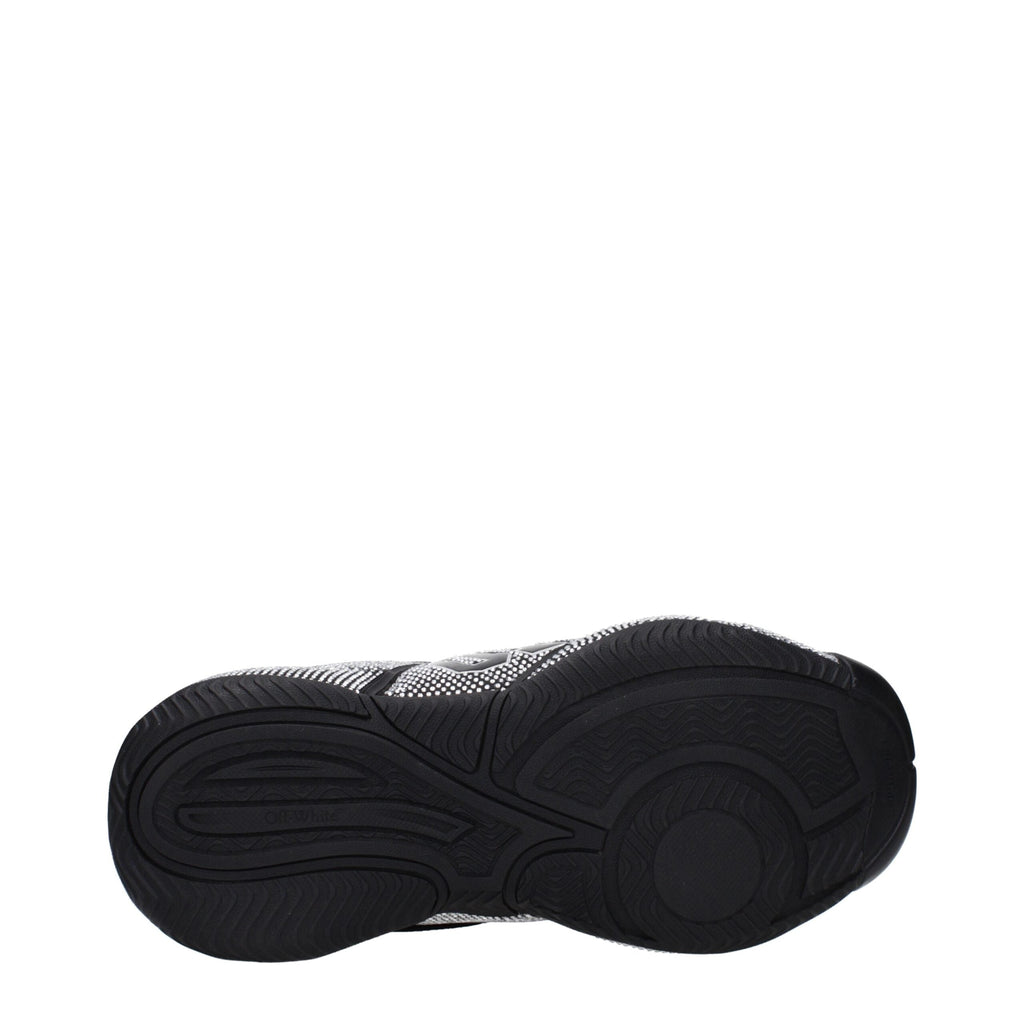 Off-White Black Cotton Sneakers
