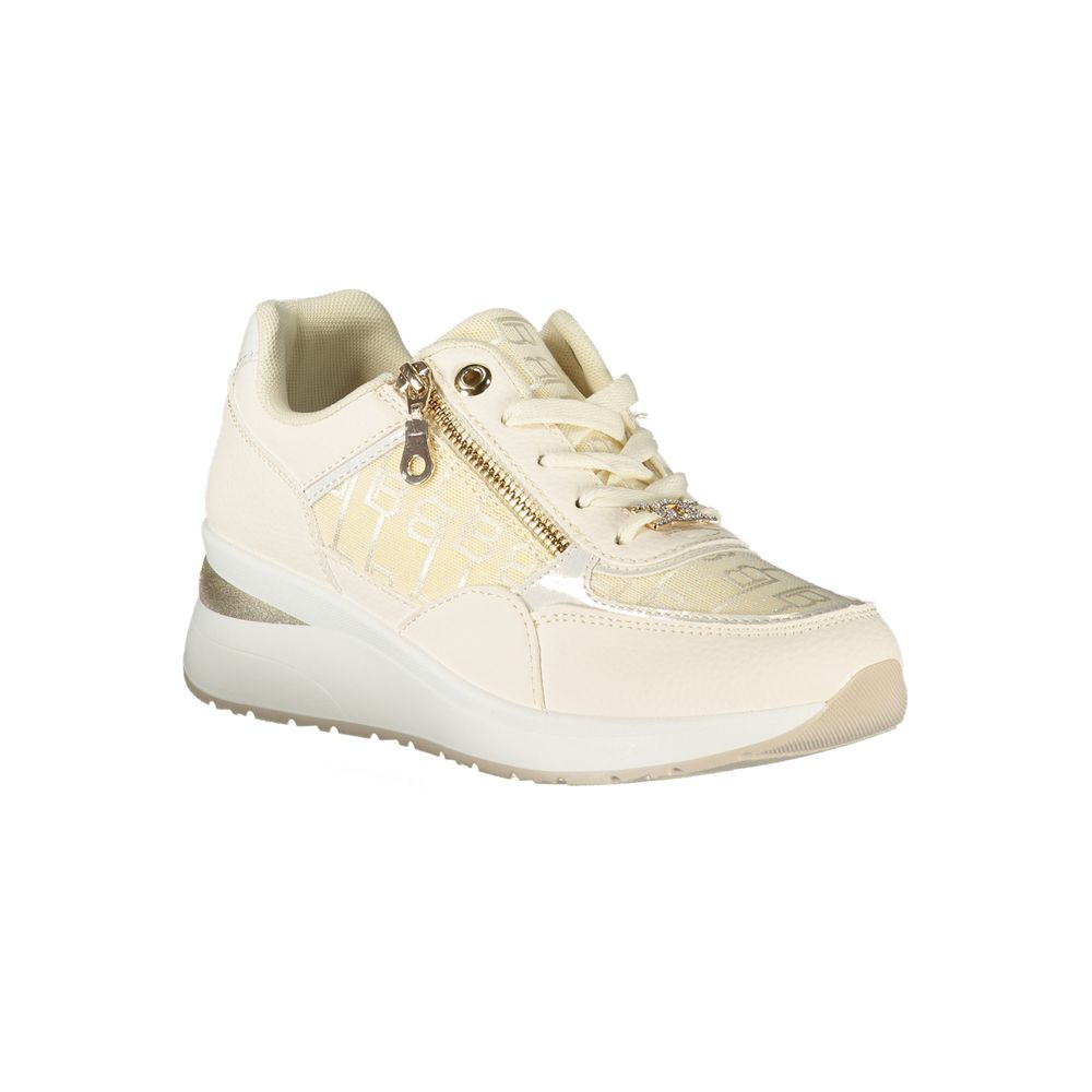 Laura Biagiotti White Polyurethane Women Sneaker Laura Biagiotti