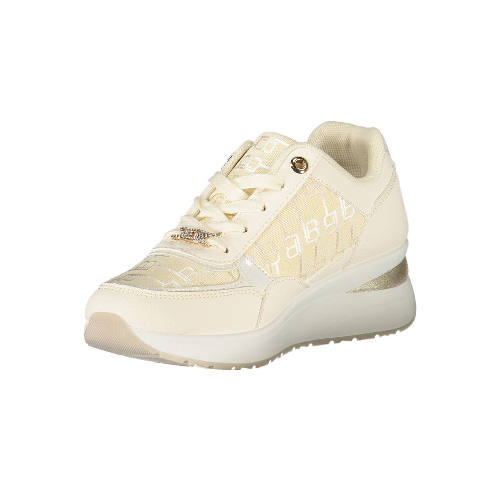 Laura Biagiotti White Polyurethane Women Sneaker Laura Biagiotti