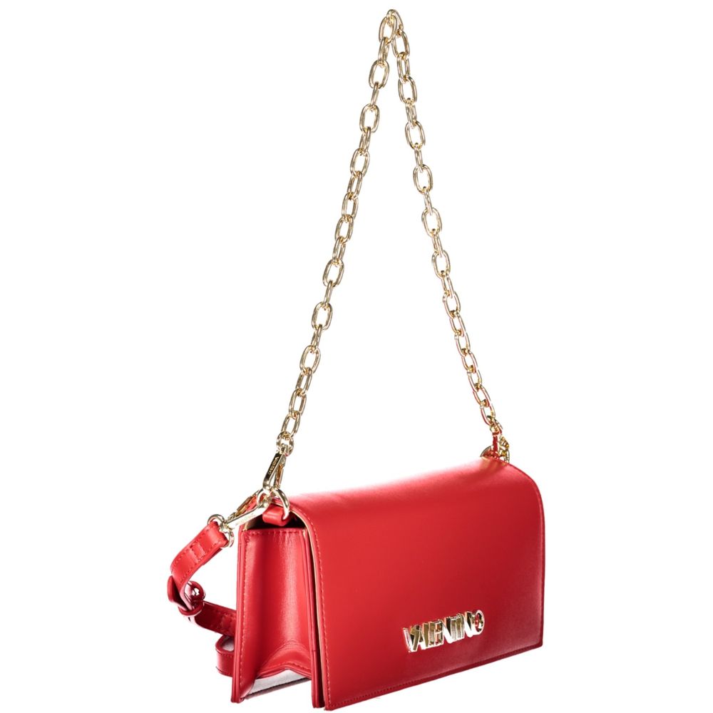 Mario Valentino Rosso Polyurethane Women's Shoulder Bag