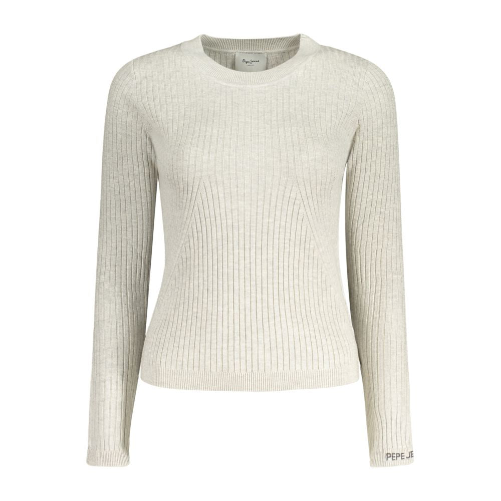 Pepe Jeans Grigio Cotton Women's Sweater Pepe Jeans