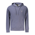 Accademia Militare Blue Recycled Cotton Men's Hooded Sweatshirt