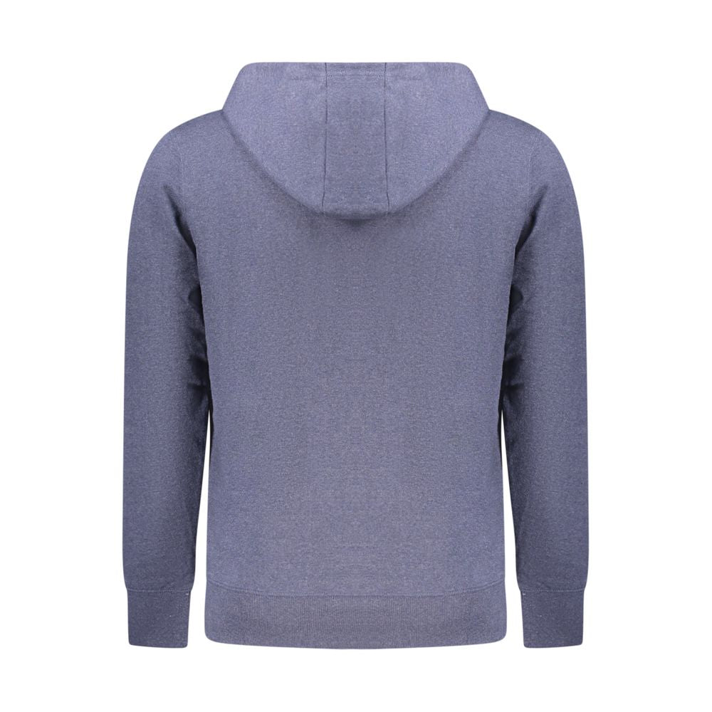 Accademia Militare Blue Recycled Cotton Men's Hooded Sweatshirt Accademia Militare