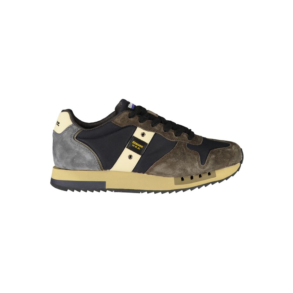 Blauer Blue Polyurethane Men Sneaker Blauer