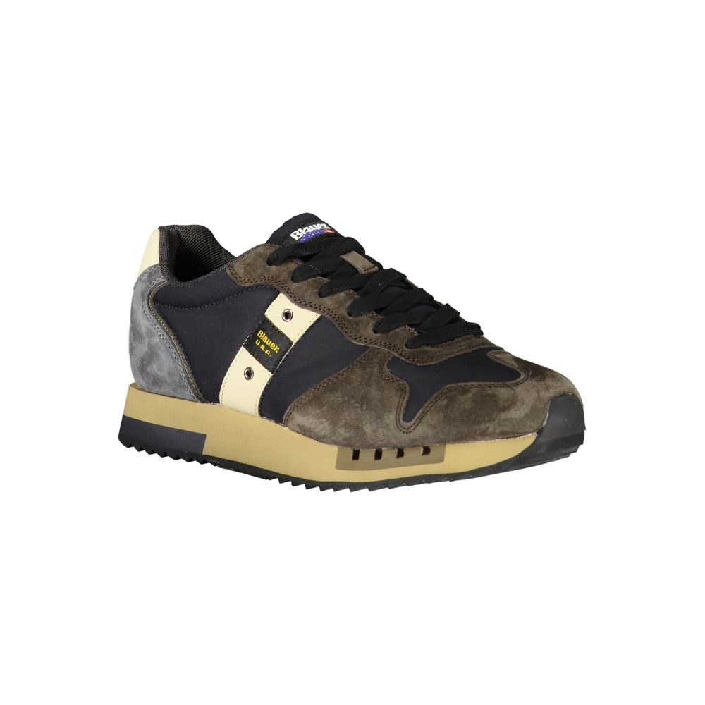 Blauer Blue Polyurethane Men Sneaker Blauer
