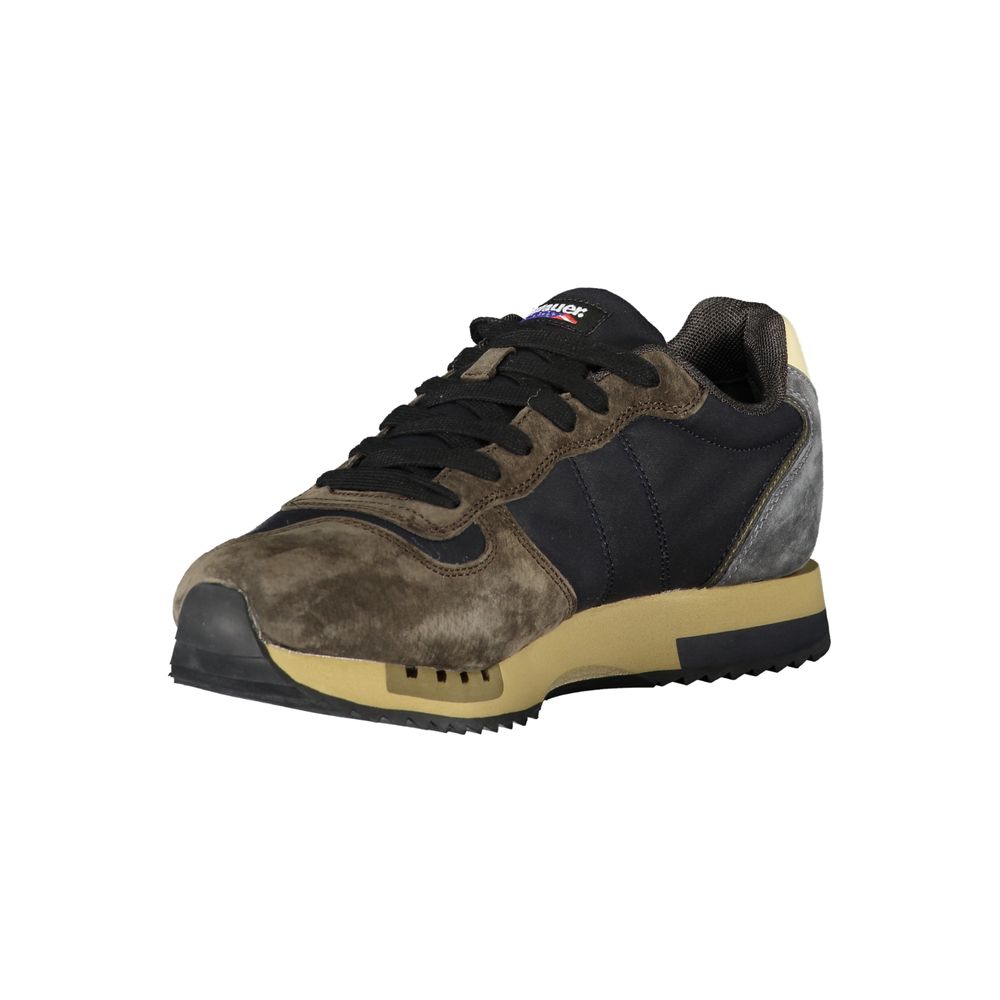 Blauer Blue Polyurethane Men Sneaker Blauer