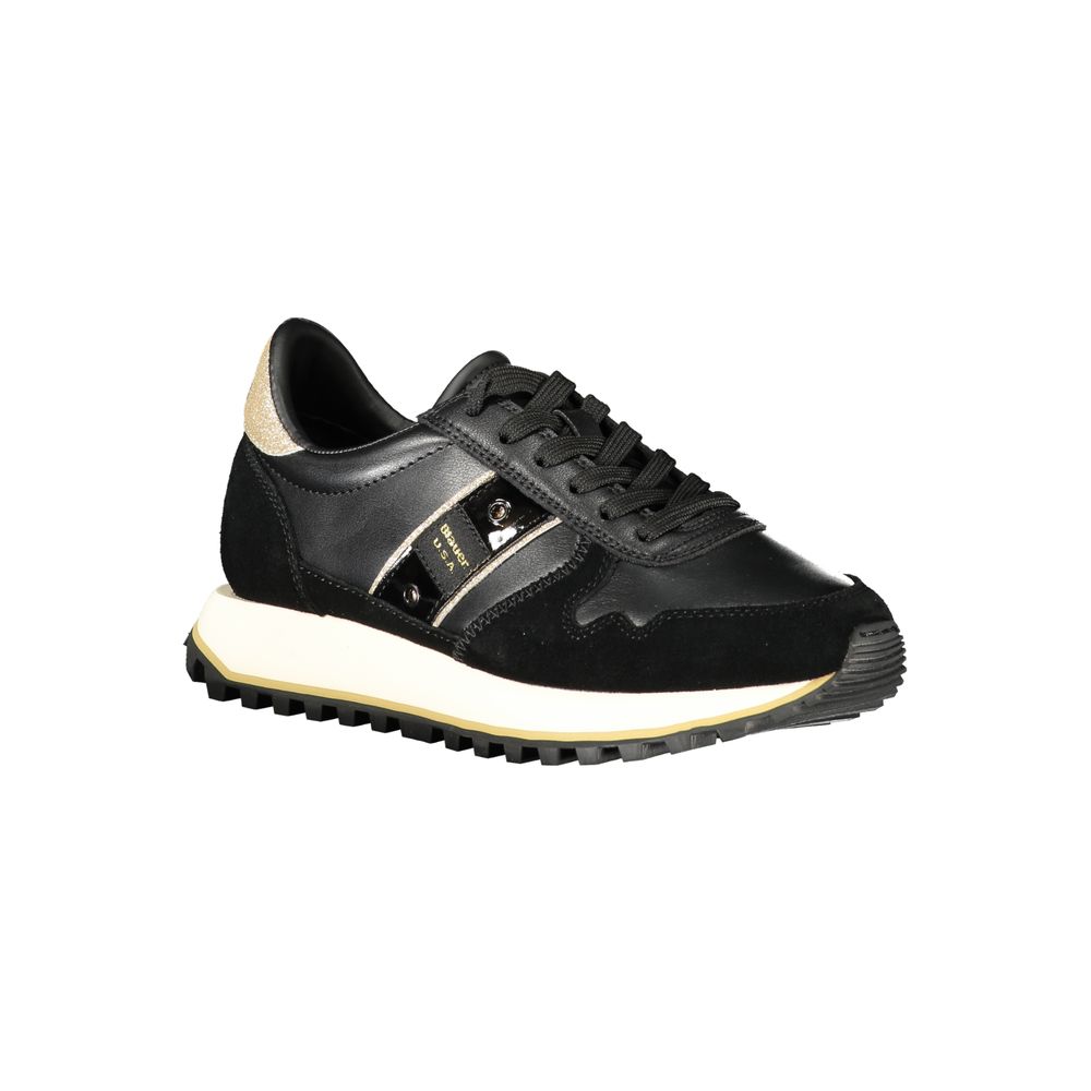 Blauer Black Leather Women Sneaker Blauer