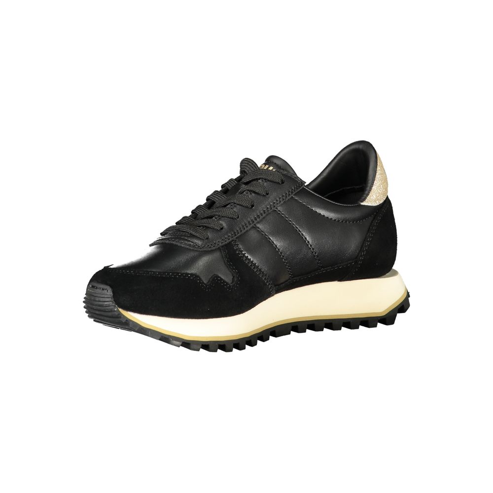 Blauer Black Leather Women Sneaker Blauer