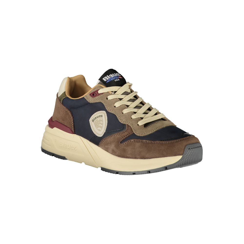 Blauer Blue Polyurethane Men Sneaker Blauer