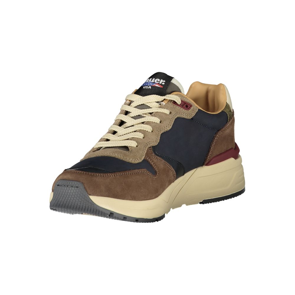 Blauer Blue Polyurethane Men Sneaker Blauer