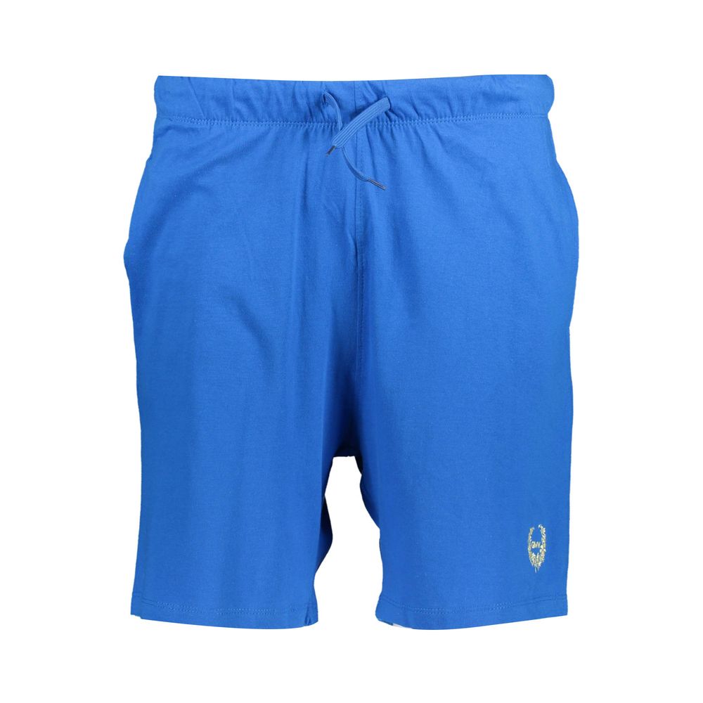 Gianmarco Venturi Blu Cotton Men's Sport Short Gianmarco Venturi