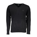 Gianmarco Venturi Black Viscose Men's Sweater Gianmarco Venturi