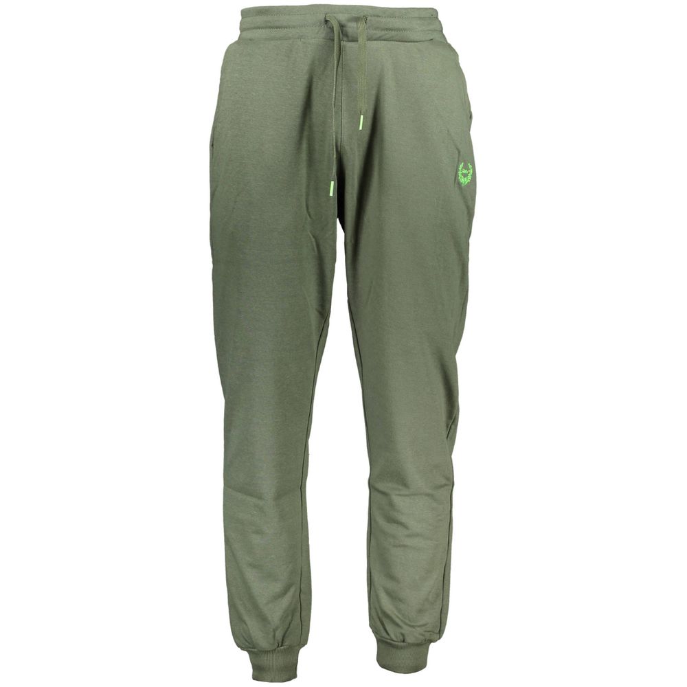 Gianmarco Venturi Verde Cotton Men's Track Pant Gianmarco Venturi