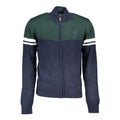 Gianmarco Venturi Blue Cotton Men's Cardigan