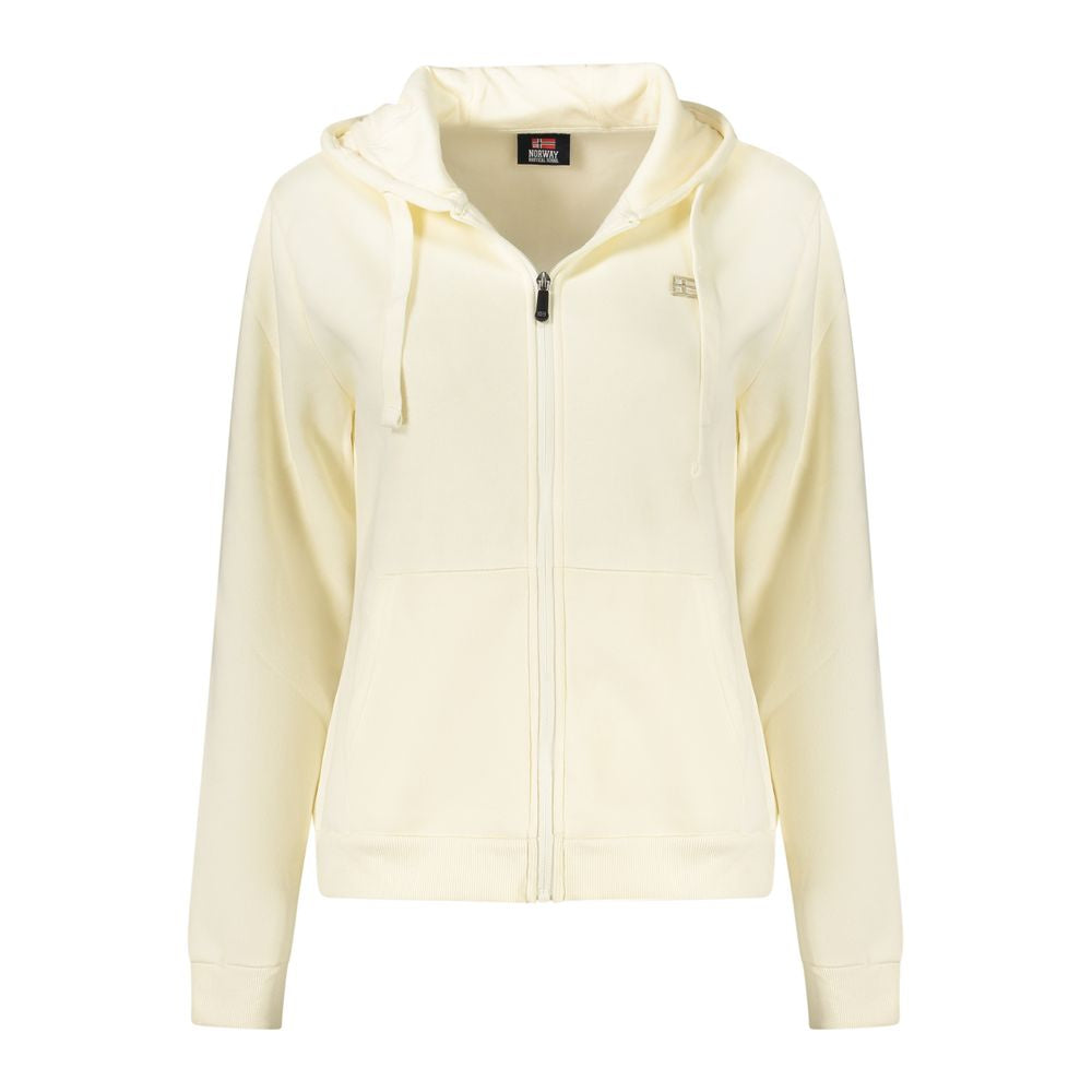 Norway 1963 White Cotton Women's Hoodie Sweatshirt Norway 1963