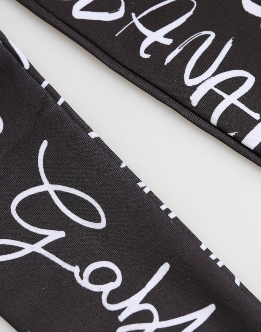 Dolce & Gabbana Black White DG Logo Elbow Length Mitten Gloves