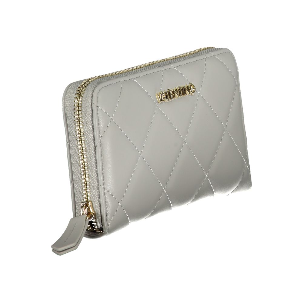 Mario Valentino Grey Polyurethane Women's Wallet