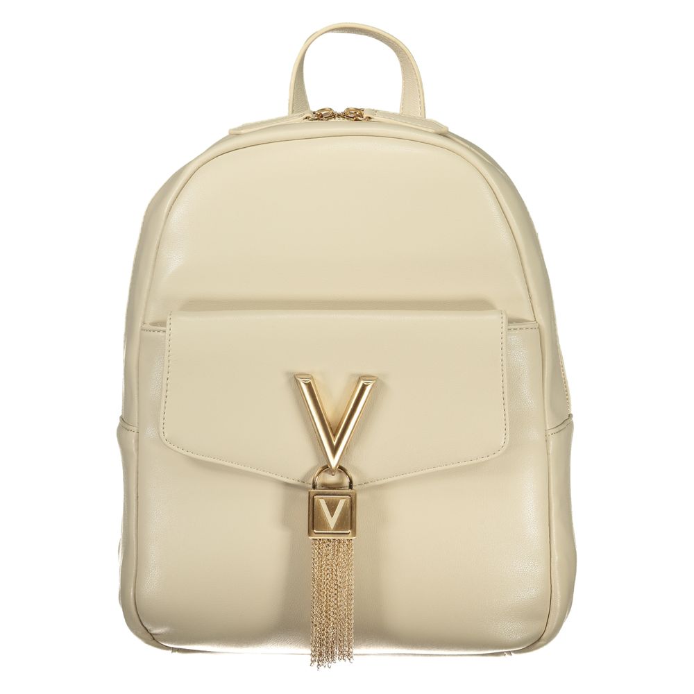 Mario Valentino Beige Polyurethane Women's Backpack