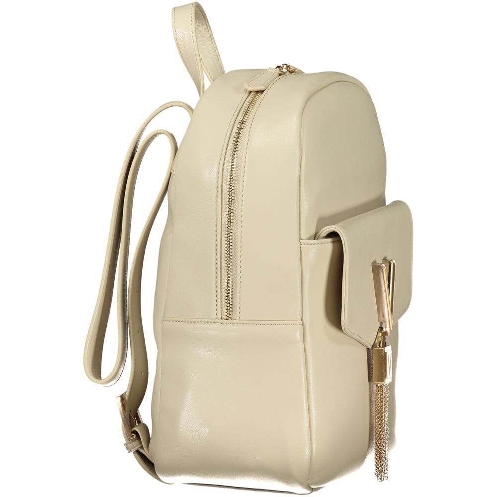 Mario Valentino Beige Polyurethane Women's Backpack