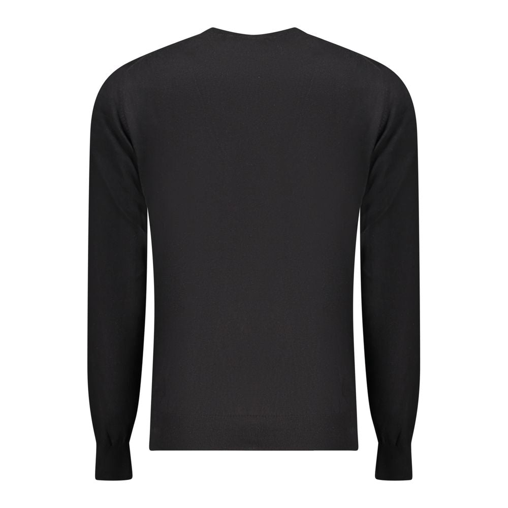 Accademia Militare Black Cotton Men's Sweater Accademia Militare