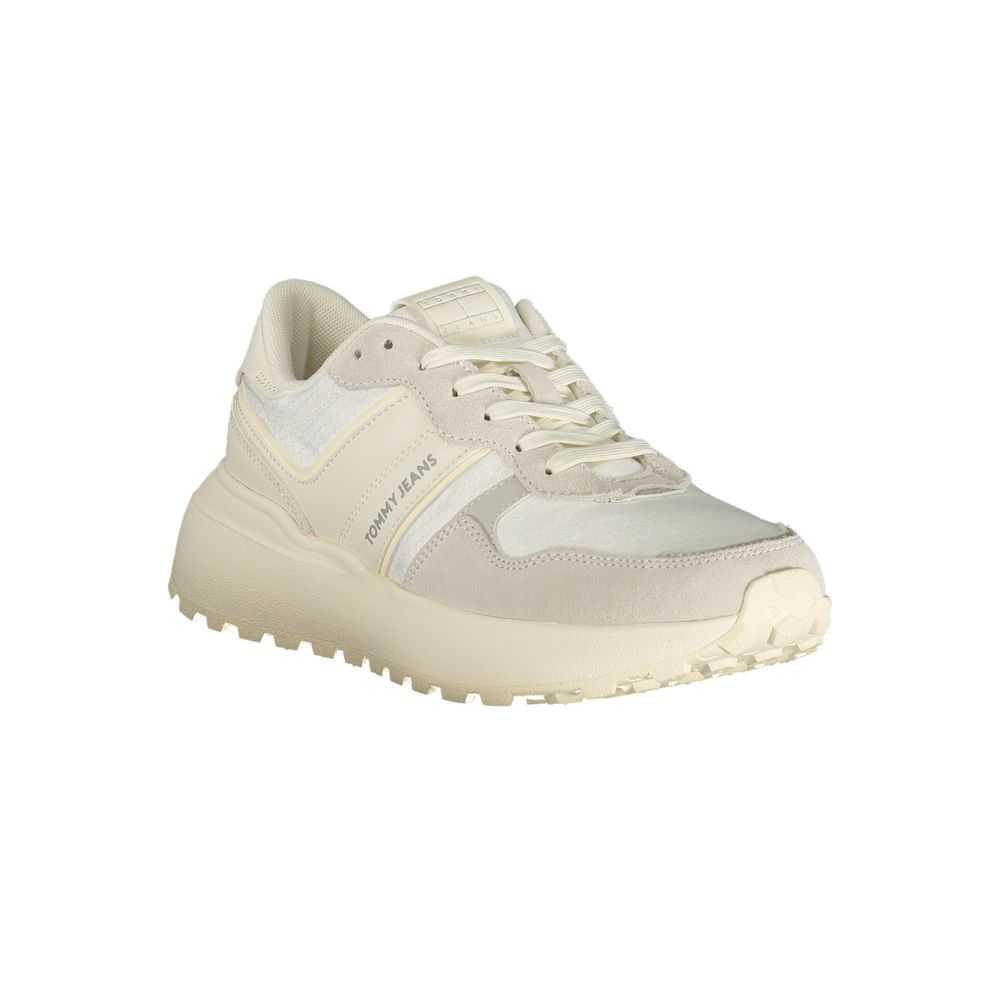 Tommy Hilfiger White Polyurethane Women Sneaker Tommy Hilfiger