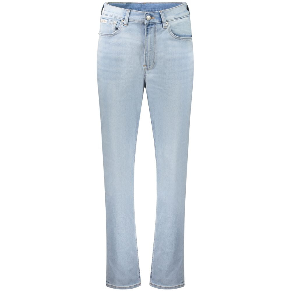 Calvin Klein Azzurro Cotton Women Jeans Calvin Klein