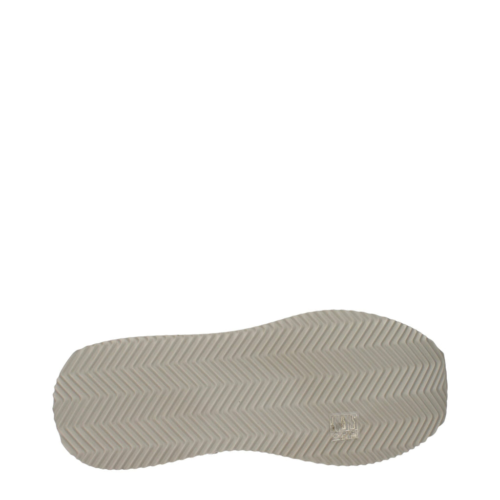 Dolce & Gabbana Beige Fabric Low Top Sneakers